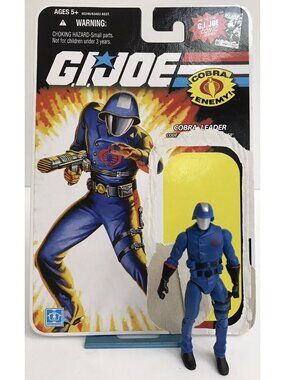 Cobra Commander Leader GI Joe Cobra 25th Anniversary Hasbro 2008 w/Cardback